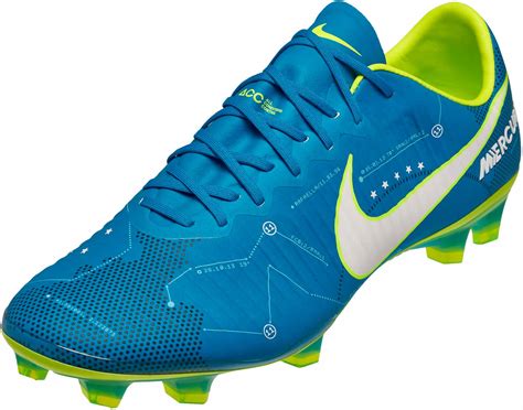 Blue Nike Mercurial Soccer Cleats 